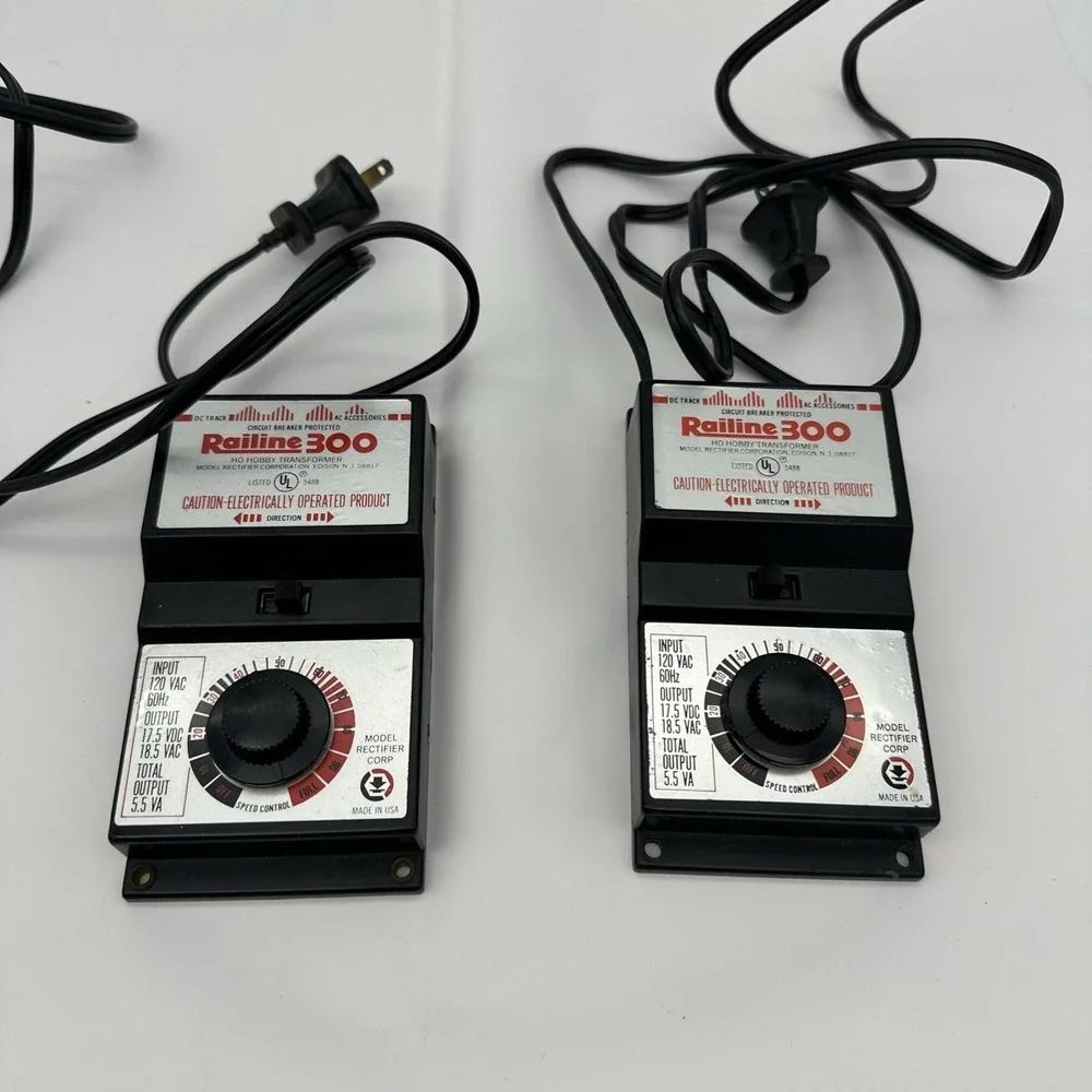 RAILINE 300 POWERPACK HOBBY TRANSFORMER Set Of 2